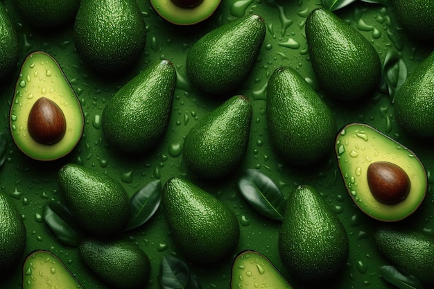 Avocado background Ai generative