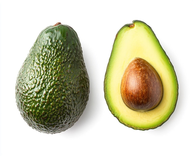 Photo avocado isolated on a white background