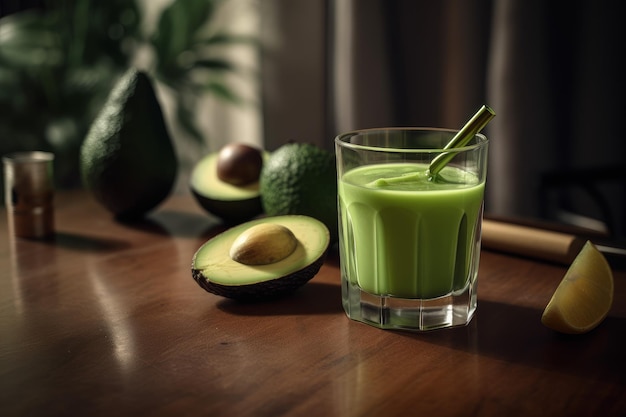 Avocado juice Generate Ai