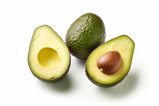 avocado photo with white background