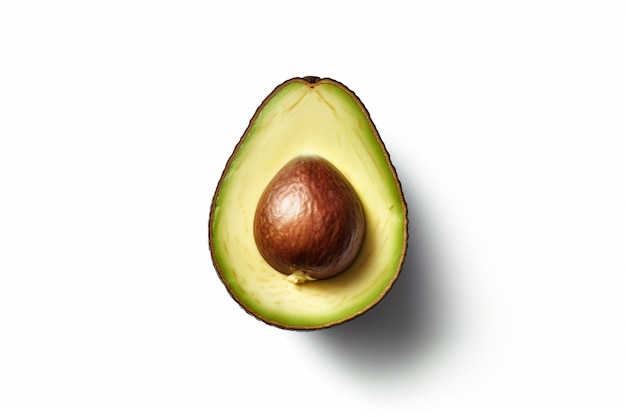 avocado photo with white background