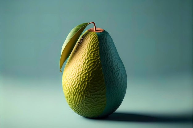 Avocado in a Softly Colored Centrally Composed Image