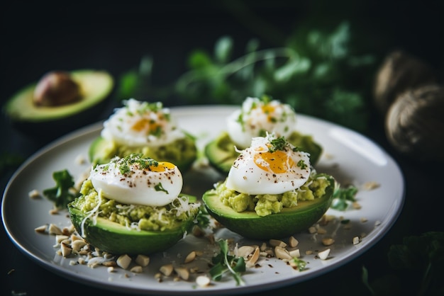 Avocado toast with poached eggs Breakfast Food Ph