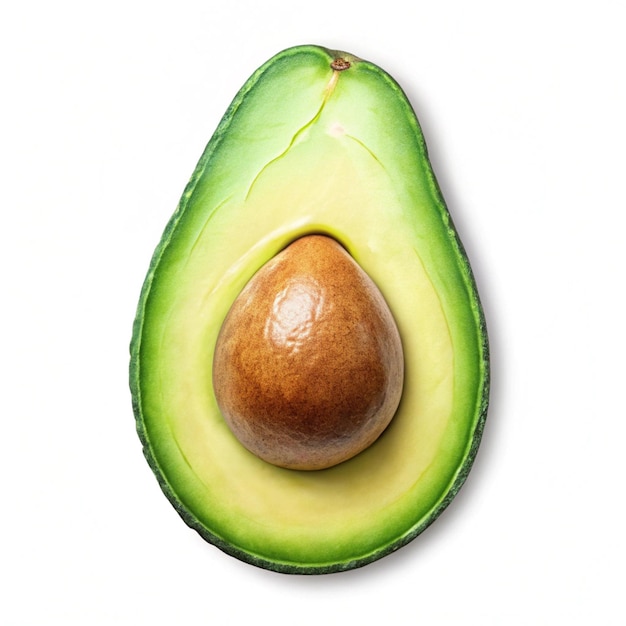 an avocado with a brown shell and a brown spot on it