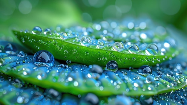 Avocado with water drops HD 8K wallpaper Stock Photographic Image