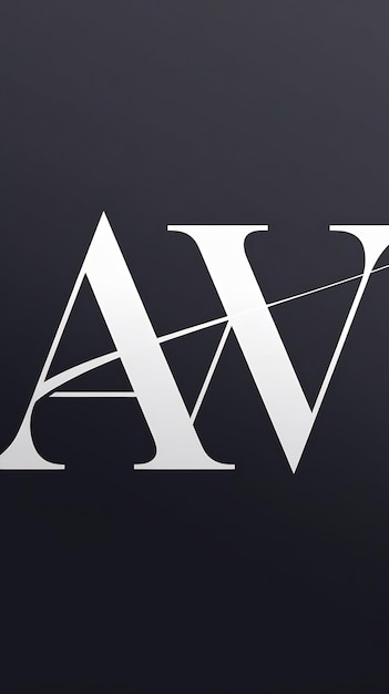 Photo aw letters company logo icon wa sign