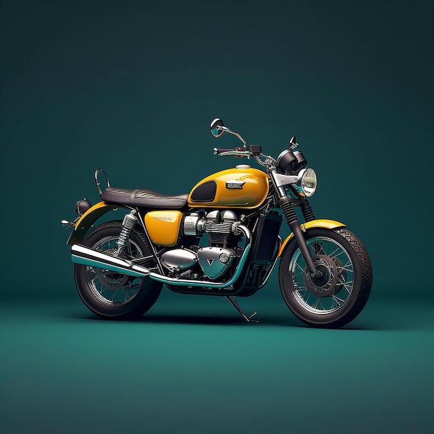 Awardwinning Motorcycle Photography On Solid Color Background