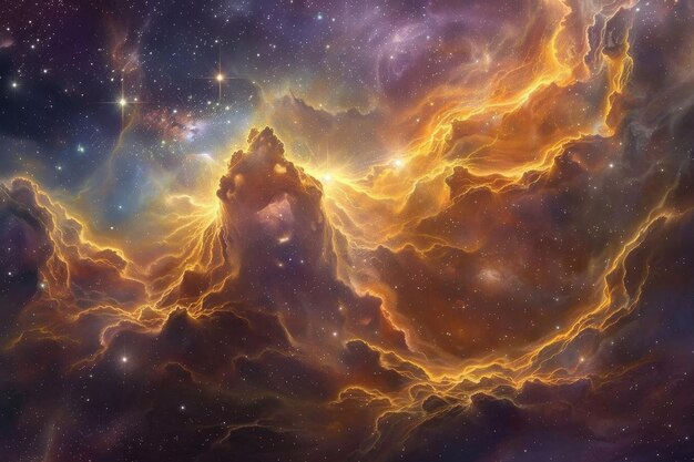 AweInspiring Nebula Cloud Background Marvels of the Cosmos