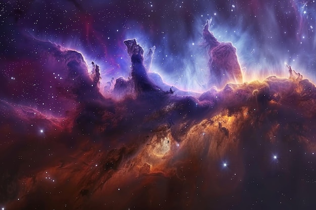 AweInspiring Nebula Cloud Background Marvels of the Cosmos