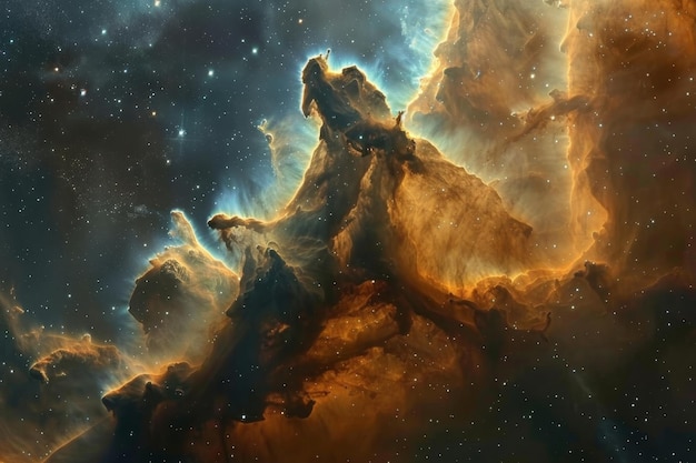 AweInspiring Nebula Cloud Background Marvels of the Cosmos