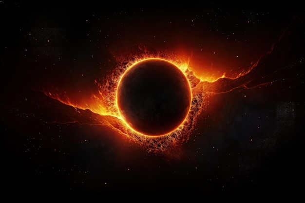 AweInspiring Solar Eclipse Phenomenon Generative AI