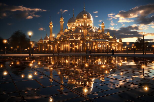 Awesome buildings of mosque in ramadan vibes Ramadan kareem eid mubarak islamic mosque