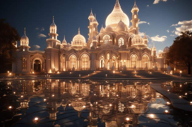 Awesome buildings of mosque in ramadan vibes Ramadan kareem eid mubarak islamic mosque