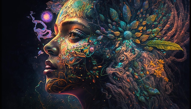 Ayahuasca hallucination Generative AI