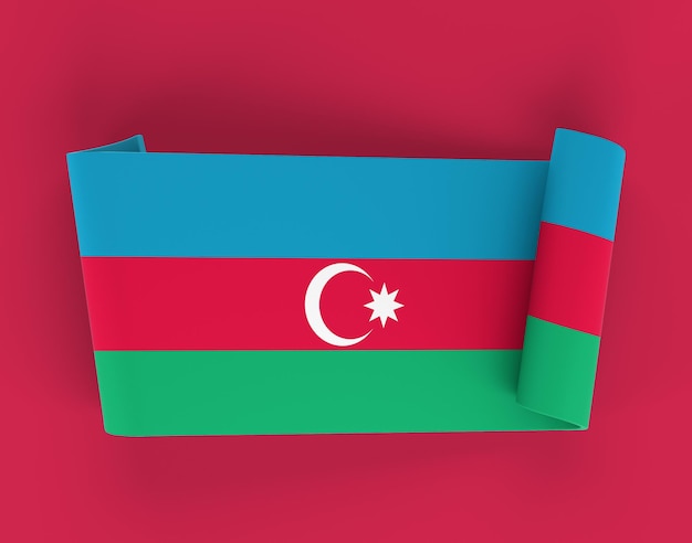 Azerbaijan Ribbon Banner