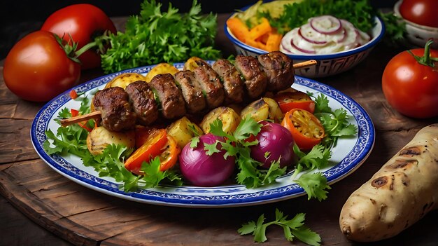 Photo azerbaijani lyulya kebab