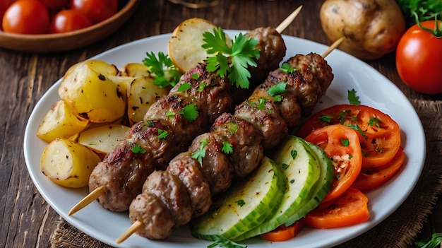 Photo azerbaijani lyulya kebab