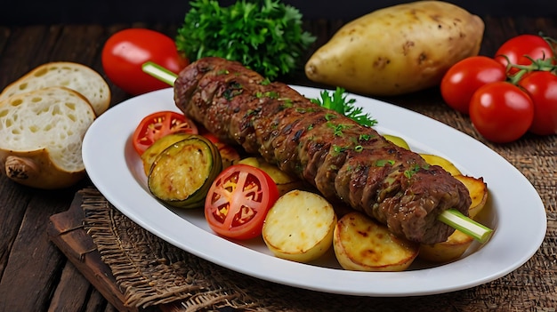 Photo azerbaijani lyulya kebab