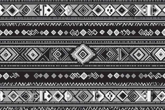 Photo aztec tribal stripes pattern for textiles and decor