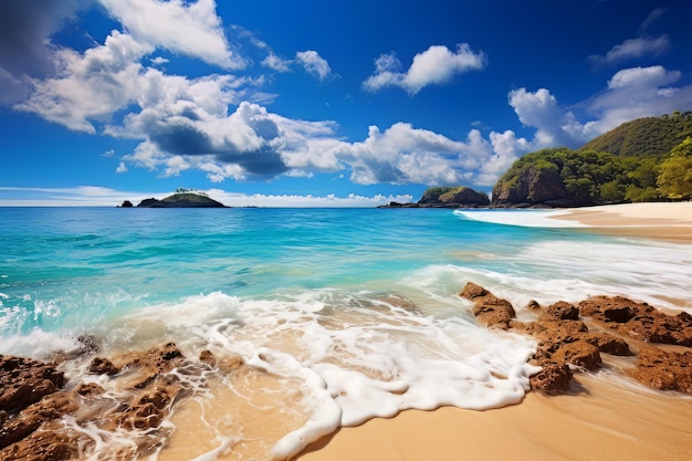 Azure Waters and Golden Sands Tropical Landscape Photos