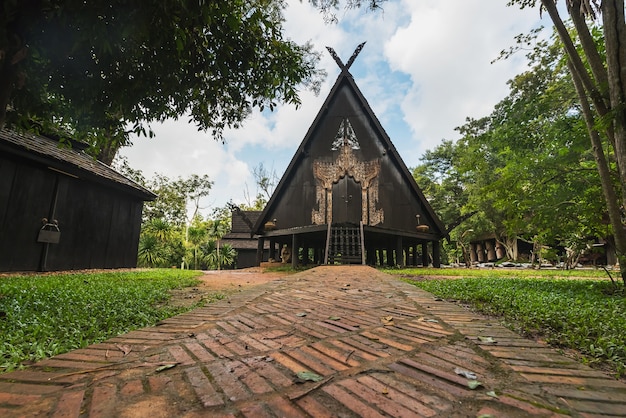 BAANDAM the thai style traditional wooden house in Chiang Rai, Thailand