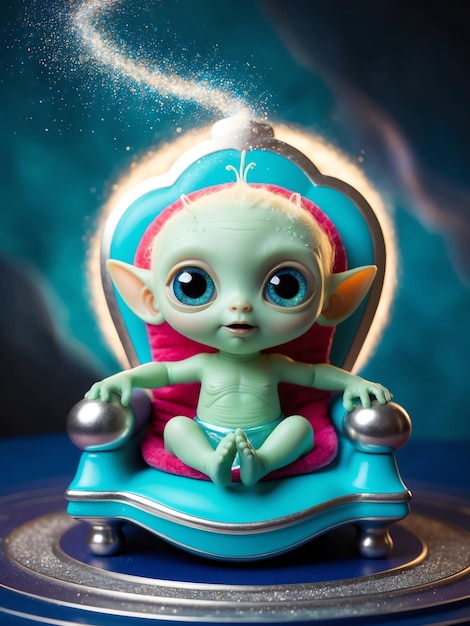 Photo baby alien character design