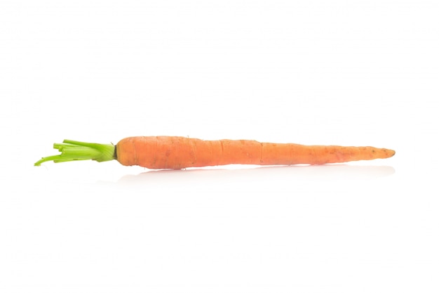 Baby carrots isolated on a white background