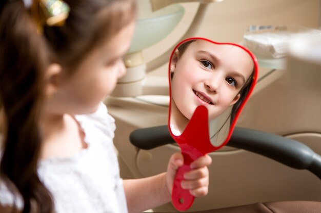 baby girl at the dentist