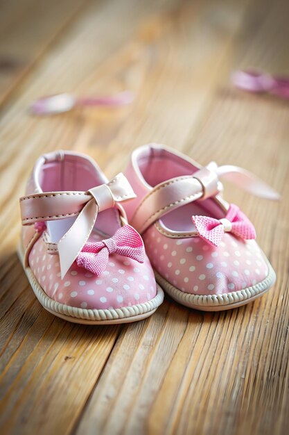 Photo baby girl shoe