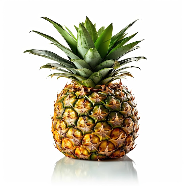 baby pineapple isolated in white background