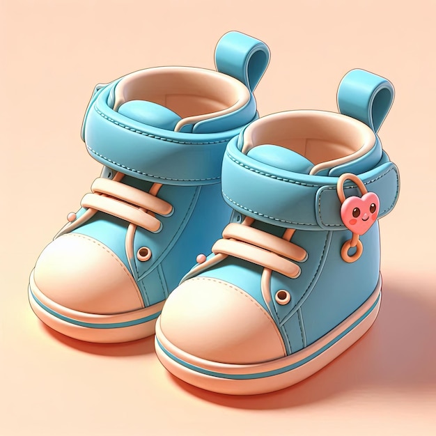 Photo baby shoes cartoon 3d