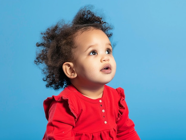 a baby with a red dress that says quot baby quot