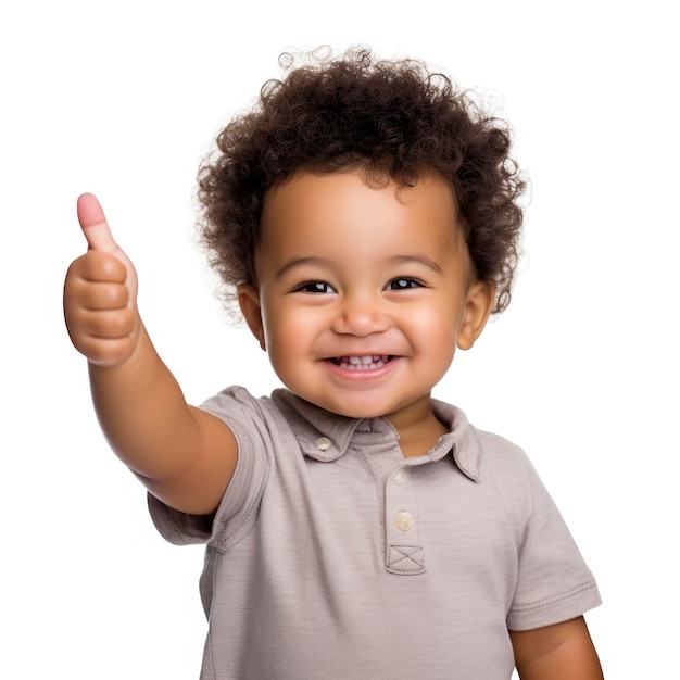 a baby with a thumbs up sign that says  thumbs up