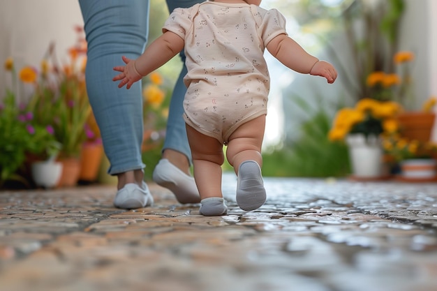 Photo babys first steps