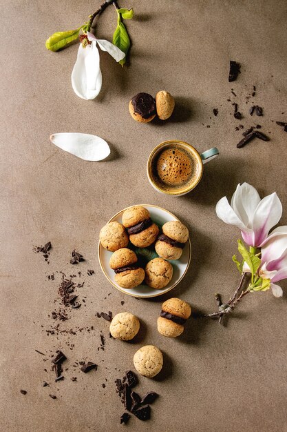 Baci di dama hazelnut biscuits