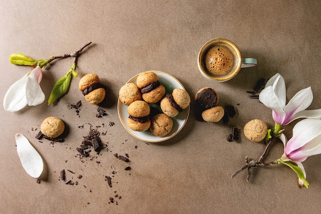 Baci di dama hazelnut biscuits