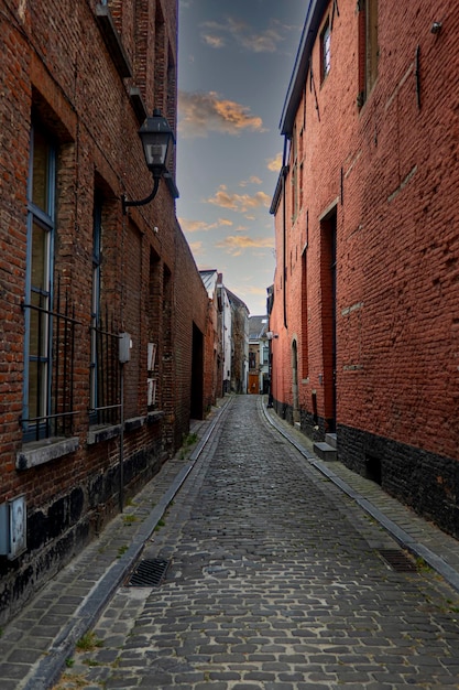 A back alley in a city