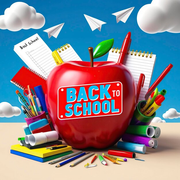 Back to school background Ai Generate