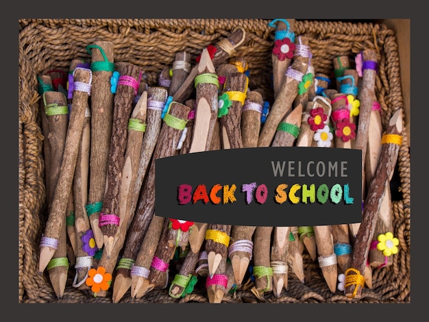 Back to School banner Education and school concept