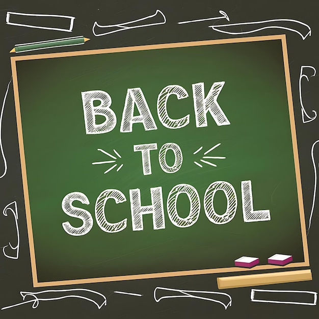 Photo back to school concept background with back to school text