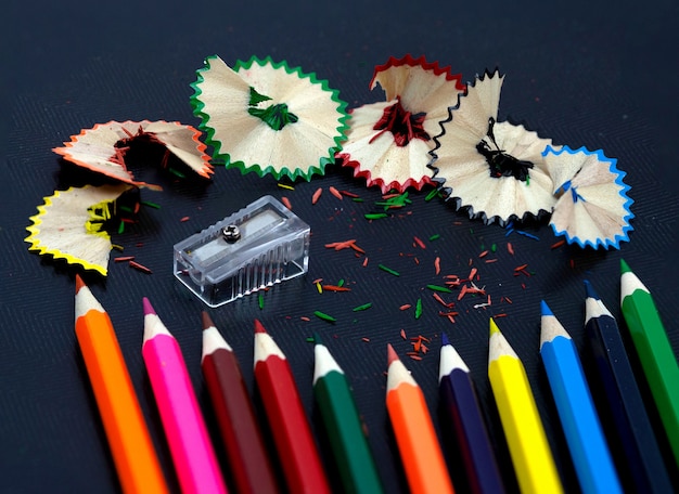 Back to school concept idea, Stationary equipment set for back to school concept