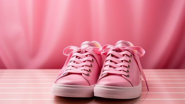 Back to school concept with shoe blu and pink