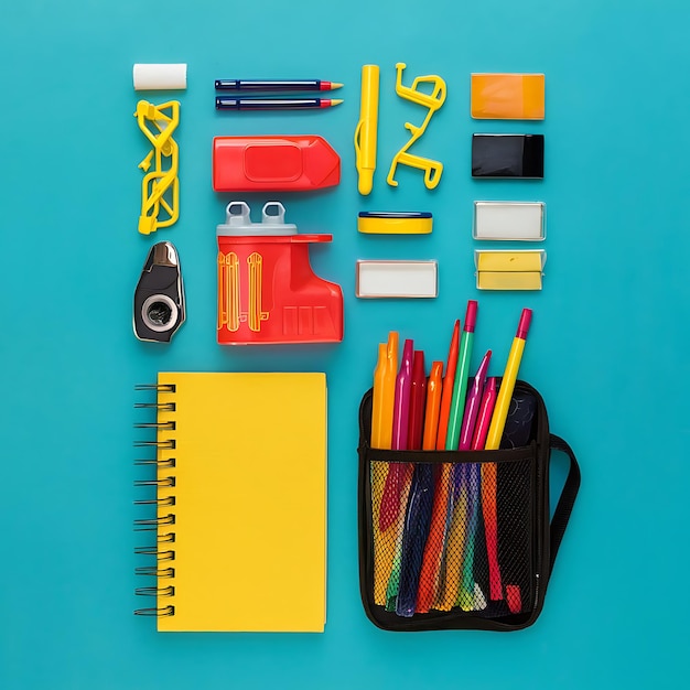 Back to school conceptschoolofficesupplies