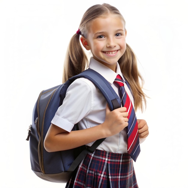 Back to school cute girl high quality image