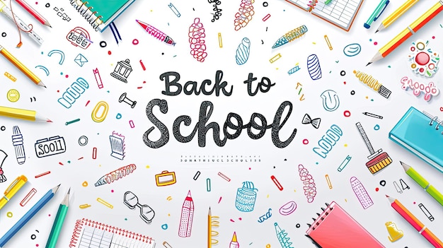 Back to School Essentials Vibrant Illustrations for Educational Success