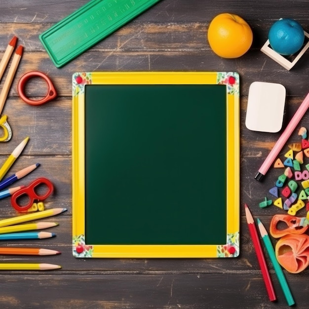 Back to school frame background