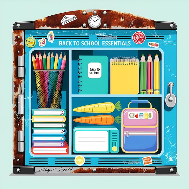 Back to school greetings card design