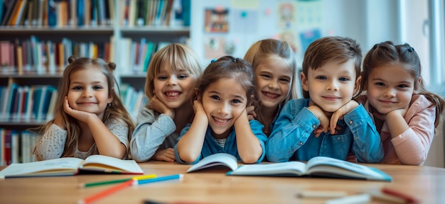 Back to School Kids with Backpacks School Supplies and Excited for a New Academic Year