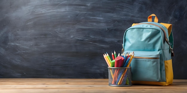 back to school school bag backpack with supplies