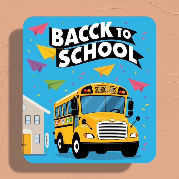 Back to school social media advertisement post designBookStudentkids